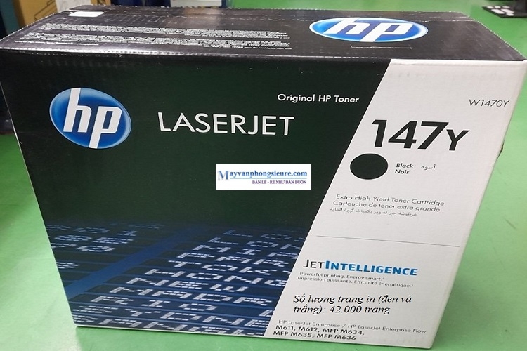 Hộp mực HP 147Y Black Original LaserJet Toner Cartridge (W1470Y)